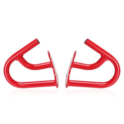 CRF300L/250L 21-25 Crash Bar Compatible with CRF300L 2021-2025 CRF250L 2022-2025 Motorcycle Engine Guard Highway Crash Bar Bumper Frame Falling Protector Steel Split Style (Red) - color: Red