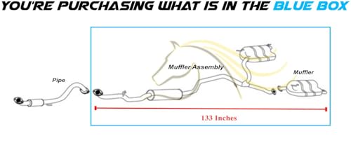 Exhaust Muffler Assembly Kit Compatible with Honda Accord 2018-2020 1.5L | Northeastern Exhaust | Includes Sleeves, Gaskets and Bolt-Kit | Direct-Fit Replacement