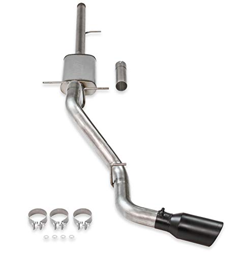 Flowmaster 717857 FlowFX Cat-Back Exhaust Kit 3 Inch 409 Stainless Steel 4.5 Inch Black Ceramic Stainless Steel Tips Compatible with 2014-2019 Classic Body Chevy Silverado GMC Sierra 1500 4.3L 5.3L