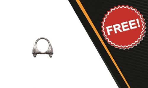 Exhaust Rear Muffler Compatible for 2012-2017 Fiat 500 1.4L | Stainless Steel | Northeastern Exhaust | Free Clamp Included | Automotive Replacement Part - color: Rear Muffler