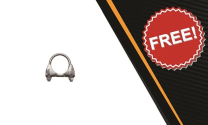Exhaust Rear Muffler Compatible for 2012-2017 Fiat 500 1.4L | Stainless Steel | Northeastern Exhaust | Free Clamp Included | Automotive Replacement Part - color: Rear Muffler