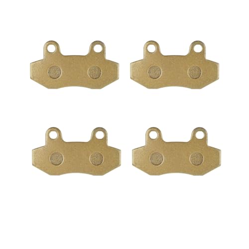 2 Pairs Motorcycle Front Disc Brake Pads Compatible with Chinese Scooter Taotao 150 long style go kart Gy6 49cc 50cc 125cc 150cc 200cc 250cc ATV Dirt Bike Pit Bike Roketa TaoTao Baja Sun,YELLOW - color: 2 Metal & 2 circlips