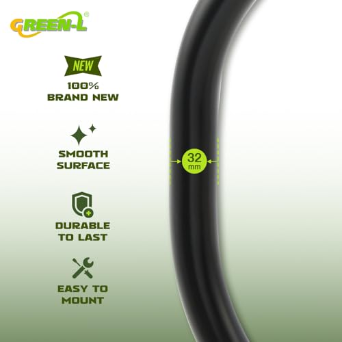Green-L Highway Crash Bar Fit for Honda 2004-2025 Shadow AERO VT750 2010-2025 Phantom 2007-2014 Spirit C2 Shaft Drive Motorcycle 1 1/4" Engine Guard Protector - color: Black
