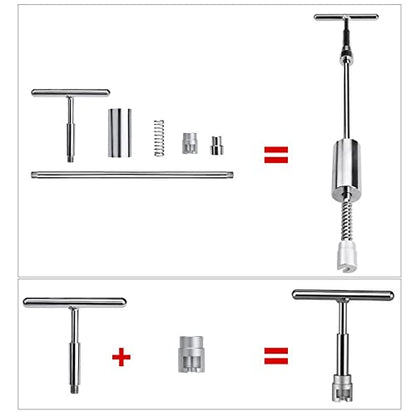25PCS Paintless Dent Repair Puller Tools Kit with Dent Removal Slide Hammer for Auto Body Dents Hail Damage Removal - color: Repair Kit B