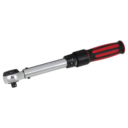 Performance Tool M197 3/8-Inch Drive Torque Wrench 250 inch/lb. - Dual Scale, Audible Click, Precision Ratchet - style: 3/8" Dr. Click Style (30-250 in/lbs)