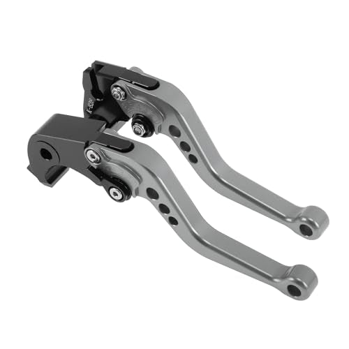 Short Brake Clutch Levers for Kawasaki Z1000SX/NINJA 1000/Tourer 2011-2016 Adjustable Motorcycle Handlebar Brake Lever Aluminum Alloy Titanium Tone - color: Titanium Tone
