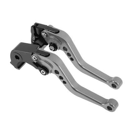 Short Brake Clutch Levers for Kawasaki Z1000SX/NINJA 1000/Tourer 2011-2016 Adjustable Motorcycle Handlebar Brake Lever Aluminum Alloy Titanium Tone - color: Titanium Tone