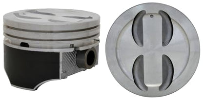 LowPricedAutoParts Set of 8 Dish Top Hypereutectic Pistons for 67-95 GM/Chevrolet 5.7L/350 SBC | .030 (.75mm Oversized) | 4.030in. Bore Diameter