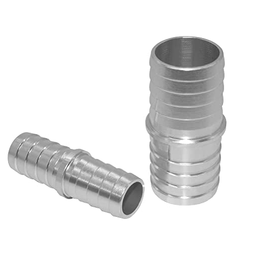 3/4" Aluminum Hose Barb Splice Coupler Repair Fitting (1 Pcs) - size: 3/4"x3/4"