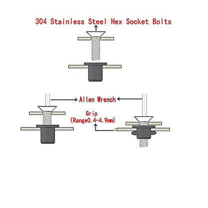 48 Pairs M5 Neoprene Rubber Well Nuts for Kayak with Brass Inserts - size: 48 Pairs 5mm Rubber Well Nuts