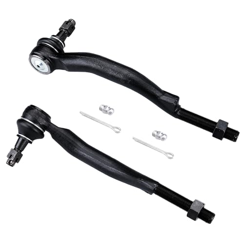 2Pcs Outer Tie Rod ES3675 ES3676 for Chevrolet Trailblazer 2002-2009 - size: ES3675 ES3676
