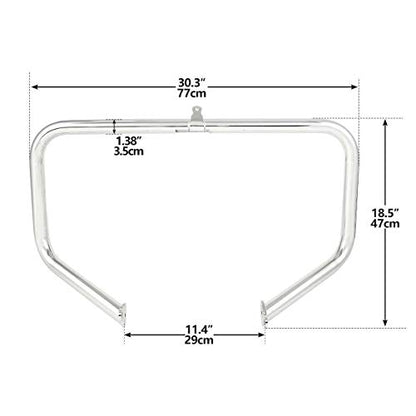 TCT-MOTORPARTS 1.38'' Highway Engine Guard Crash Guard Bar Fit for Harley Touring Road King Street Glide Road Electra Glide Tri Glide Ultra Limited 2009-2024 Chrome - color: Chrome(1.38'')