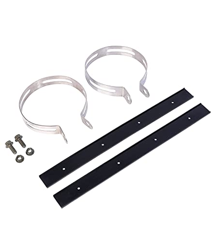 Minho Universal Motorcycle Exhaust Bracket Clip,Hardware Exhaust Clamp in Alloy steel Matelrial,Compatible with Motorcycle Exhaust Systems Featuring 4-inch Inner Diameter,Pack of 2 - size: Inner 4"- 2 PCS