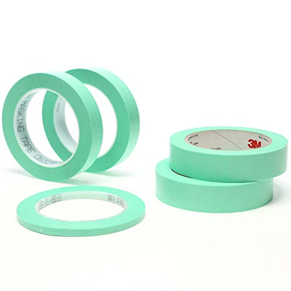 3M Precision Masking Tape, 06525, 1/4" x 60 yds (Pack of 2) - size: 1/4 inch x 60 yard (Pack of 2), style: 06525