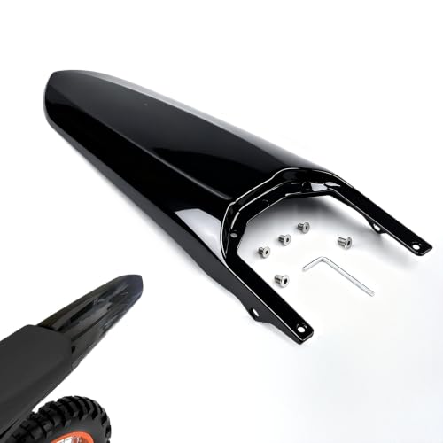 Upgraded Front & Rear Fender Set Compatible with Tuttio Soleil 01 Electric Dirt Bike - Carbon Fiber Pattern Mudguard Compatible for Tutti Off-Road Motorcycle (Rear Fender) - color: Rear fender
