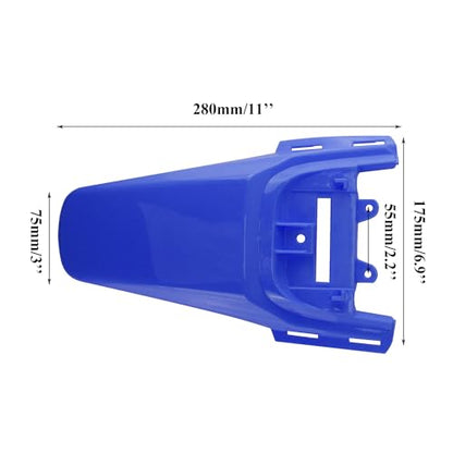 PRO BAT 7 PCs CRF50 Plastic Fender Kit XR50 Fairing Fender Kit Motorcycle - color: White, Blue