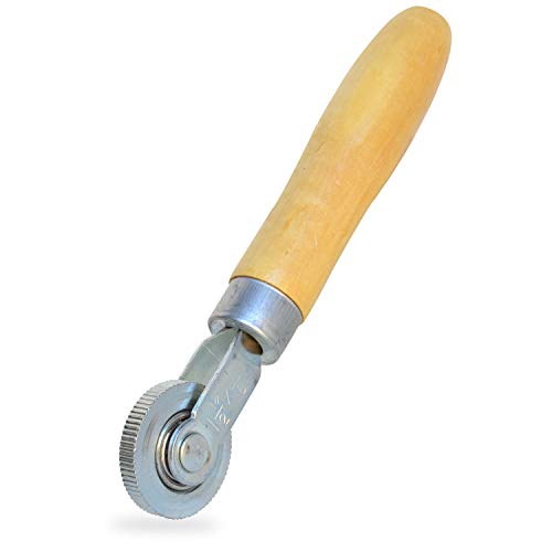 Tire Patch Roller Wooden Handle 1 1/2" Dia Tire Repair Tool (6mm)