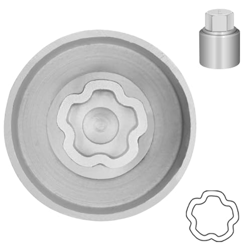 Type E Wheel Locking Nut Key for Land Rover, Lug Nut Removal Tool - size: Socket E