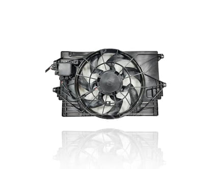 Dual Radiator and Condenser Fan Assembly - Cooling Direct Compatible/Replacement for '19-21 Hyundai Veloster, 20-23 Kia Soul 4Cy/1.6T - 25380J3280