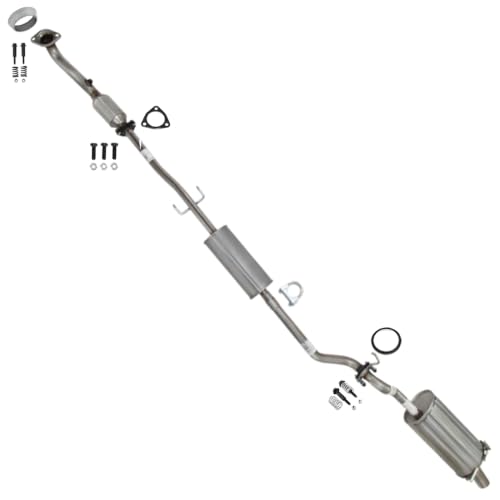 Exhaust Rear Catalytic w/Resonator & Muffler Kit Compatible with Honda CR-V 2010-2011 2.4L | EPA-Approved | Stainless Steel | Northeastern Exhaust | Includes Gaskets, Clamp and Bolt Kit