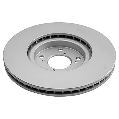TRQ Front and Rear Brake Rotors Set Premium G-Coated - style: BRA15435