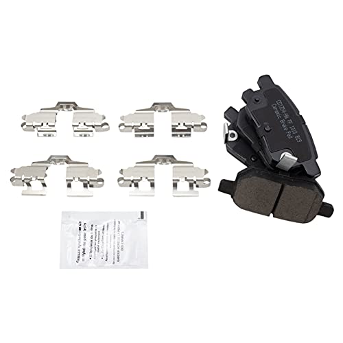 TRQ Front and Rear Brake Pads Ceramic - color: Ceramic, size: BFA12806