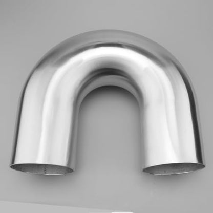 AC PERFORMANCE 4" 180° Aluminum Elbow Intercooler Air Intake Tube, Brushed - color: Silver 180, size: 4" (102mm)
