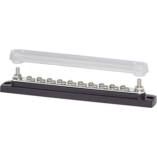 Blue Sea Systems 2312 BUSBAR 150 AMP 20X8-32 W/COVR - style: 150A - 20 Screw with Cover