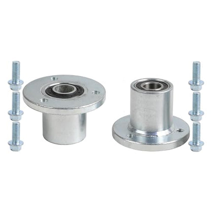 Front 10x4.50-5 Go Kart Wheels Racer Tire 10x4.50x5 and Wheel Hub 17mm 3 Stud Steering Spindles for Mini Bike ATV Quad Drift Trike Lawn Mower - size: 2 tires + front hub + steering spindle