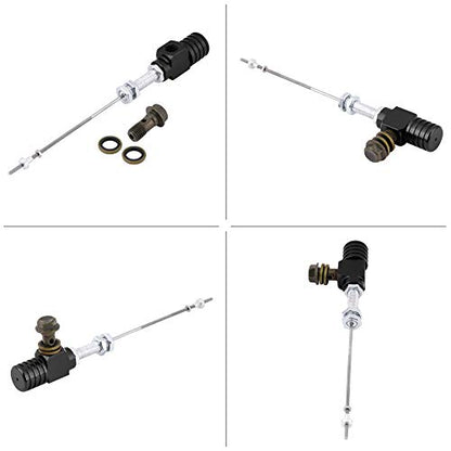 Acouto Clutch Slave Cylinder Motorcycle M10x1.25mm Hydraulic Clutch Master Slave Cylinder Brake Pump for Motorbike ATV Dirt Bike(Black)