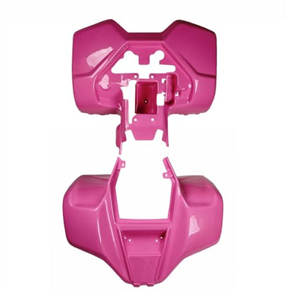 RedCap ATV Front & Rear Body Fender Kit for 150cc 250cc Kazuma Dingo Lacoste Panda Compatible with Kazuma 150cc 250cc RedCat Roketa SunL TaoTao Coolster Baja Chinese ATV Quad - color: Pink