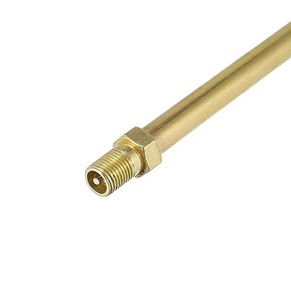 X AUTOHAUX 2pcs 100mm/3.94" Long Brass Auto Tire Valve Extension Adaptor Air Tyre Stem Extender Inflation Stright Bore for Car Truck Motorcycle Bike Scooter - size: 100mm