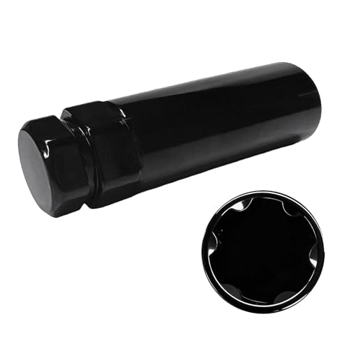 6 Spline Tuner Lug Nut Key, 6 Point Spline Drive Tuner Socket Key Wrench Replacement, Automotive Wheel Lock Removal Tool for 21mm (13/16") and 22mm (7/8") Hex Socket Wrench - color: 6 Spline