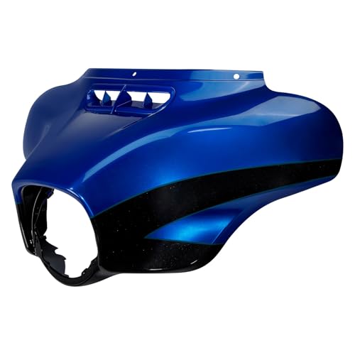 HR3 Candy Cobalt/Indigo Ink Batwing Outer Fairing Body + Vent Trim Compatible with 2017 CVO Street Glide FLHXSE - color: Candy Cobalt / Indigo Ink