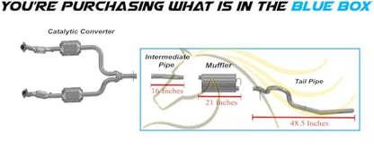 Exhaust Cat-back System Kit for 1999-2004 Ford Mustang 3.8L