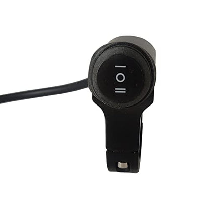RAYANA 7/8" 22mm Motorcycle ATV Handlebar Control Switch on/Off/on Button Waterproof for Headlight Fog Light 12V