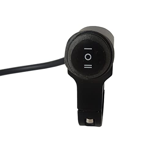 RAYANA 7/8" 22mm Motorcycle ATV Handlebar Control Switch on/Off/on Button Waterproof for Headlight Fog Light 12V