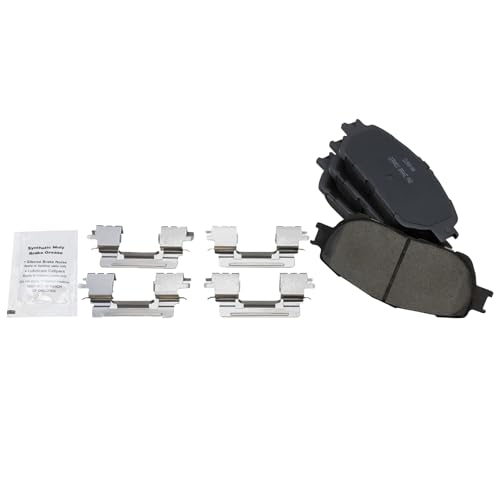 TRQ Front and Rear Brake Pad and Rotor Set Ceramic - style: BKA11720