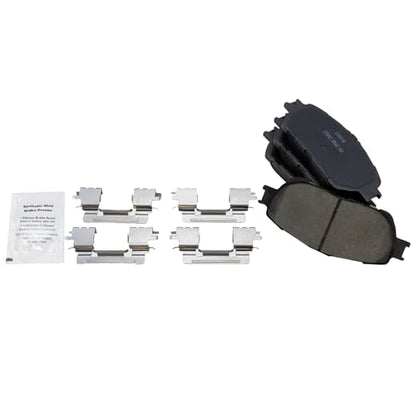 TRQ Front and Rear Brake Pad and Rotor Set Ceramic - style: BKA11720
