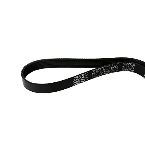 MOCA 7PK1646 EPDM Serpentine Belt Compatible with 2006-2011 for Honda Civic 2.0L, 2010-2011 for BMW X6 4.4L Accessory Drive - size: 7PK1646