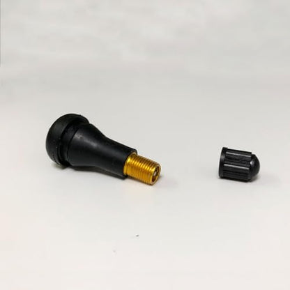 50Pcs TR413 Tubeless Valve Stems, Black Rubber Snap-in Valves Tubeless Tire Valve Stems Replacement for Tubeless 0.453 inches Rim Holes on Standard Auto Tires - size: TR413-50pcs