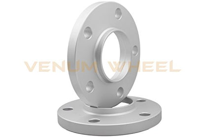 Staggered Kit 10mm & 12mm Thick Hub Centric Wheel Spacers 5x112mm 66.56 Hub Bore W204 + 20 14x1.5 Black Ball Seat Lug Bolts