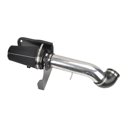 4" Cold Air Intake System + Heat Shield Compatible with GMC/Chevy - color: Black & Silver