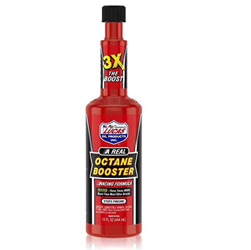 Lucas Oil 10026 12-Piece/Case 15 oz. Bottle Octane Booster Fuel Treatment Fluid