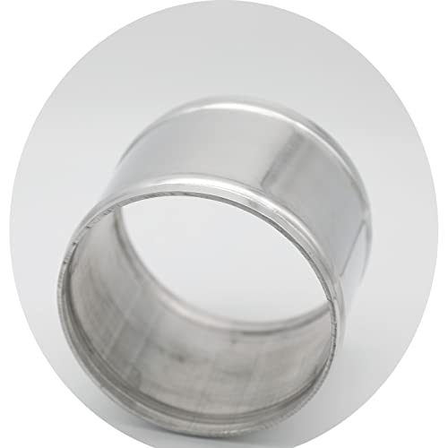 102mm(4") OD, Length 3" (76mm), Straight 4 Inch 6061 Aluminum Alloy Hose Joiner Tube Intercooler Pipe Connector High Class Glossy Polished Treatment Air Intake Tube with Bead Roll - size: OD 4" (102mm)
