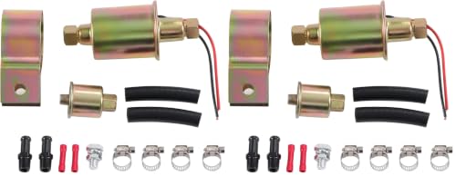 JDMSPEED New Universal Electric Fuel Pump For Gas Diesel Marine Carbureted E8016S (Pack of 2) - size: E8016S (2.5-4.5 PSI) (Pack of 2)