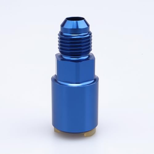 AC PERFORMANCE -6 AN Male to 5/16" SAE Quick Disconnect Female Push on EFI Fuel Rail Fitting Adapter Aluminum Blue - color: Blue, size: 6AN to 5/16