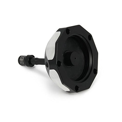 JFG RACING Dirt Bike Gas Fuel Tank Cap CNC for XR50 XR70 XR80 XR100 CRF150R CRF230F CR250R CR85R CR125R Dirt Pit Bike Black - color: black