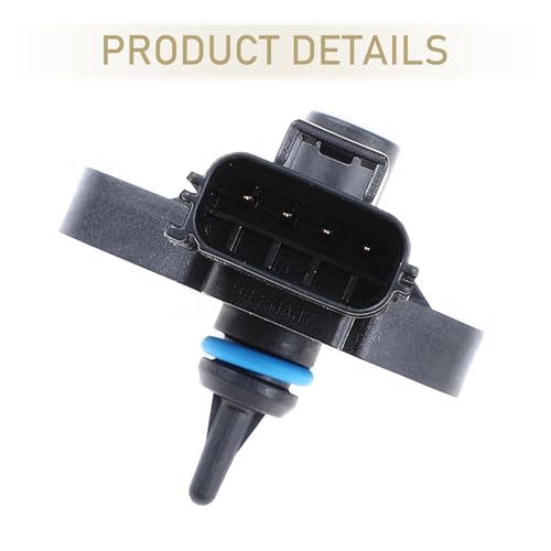 FPS5 Fuel Injection Pressure Sensor, Fuel Rail Pressure Sensor, Replaces OEM# 3F2E-9G756-AA, 0261230093, 3F2Z9G756AC, Compatible with Ford/Lincoln/Mazda/Mercury Models