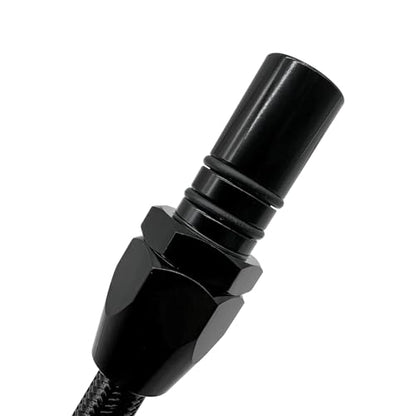 HAHAHA TH350 BellHousing Mount Dipstick（17.9 inch）.TH350/Turbo 350 Short Flexible Braided Transmission Dipstick Compatible with Chevy/GM TH350 Turbo 350, (Black) - color: Black